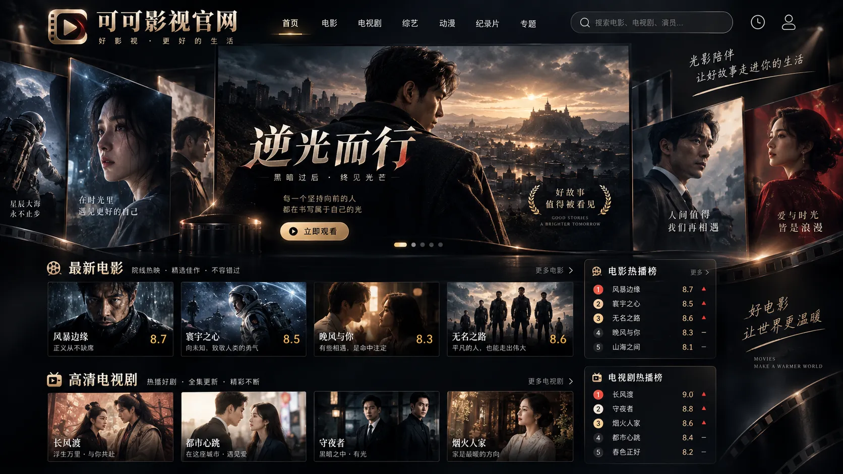可可影视今日内容与视频创作主题视觉
